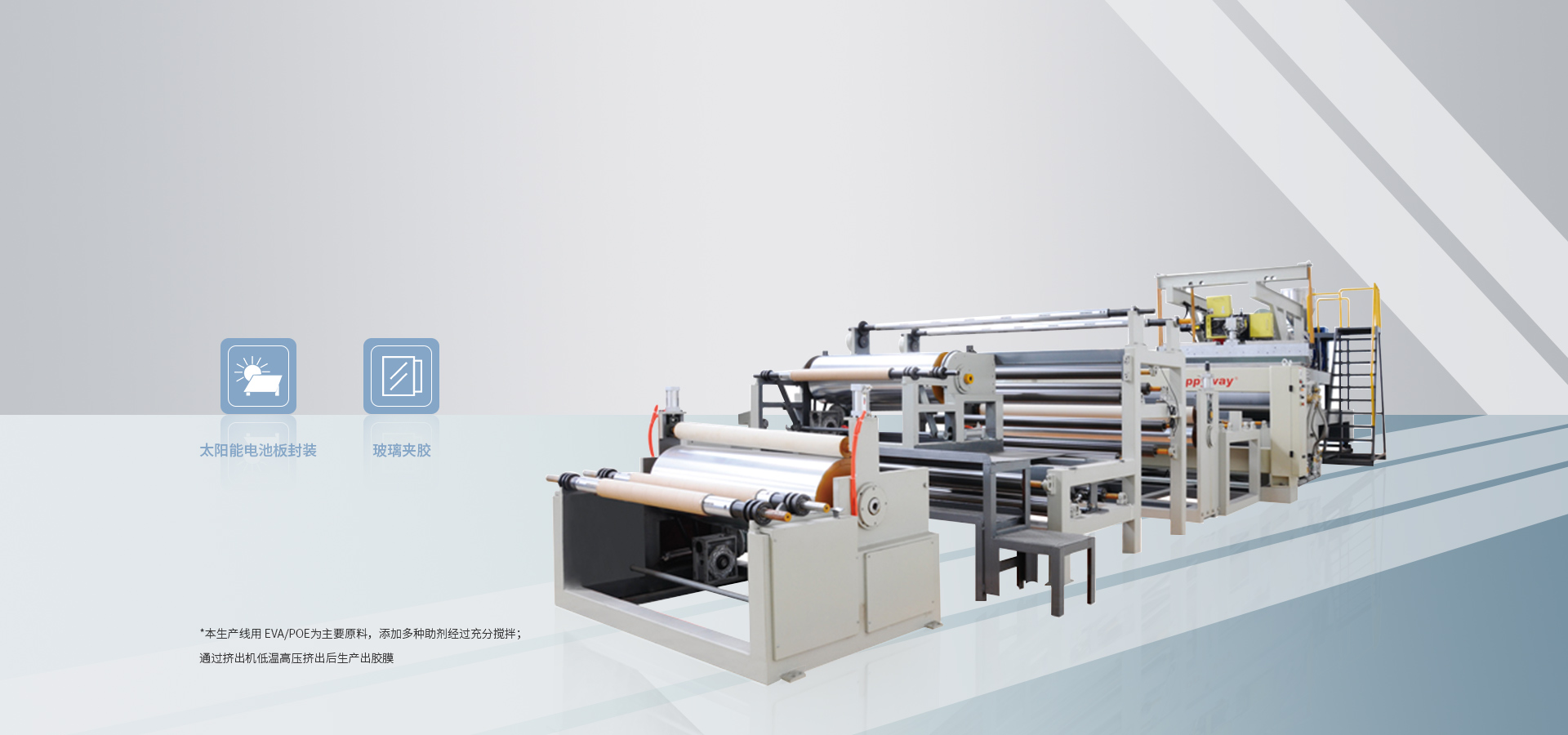 EVA/POE太陽能封裝膜生產(chǎn)線